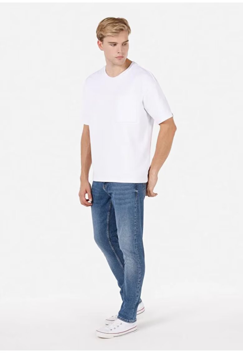 COLINS Pantaloni De Barbati Albastru Regular Fit 067 Jack 8684112456782