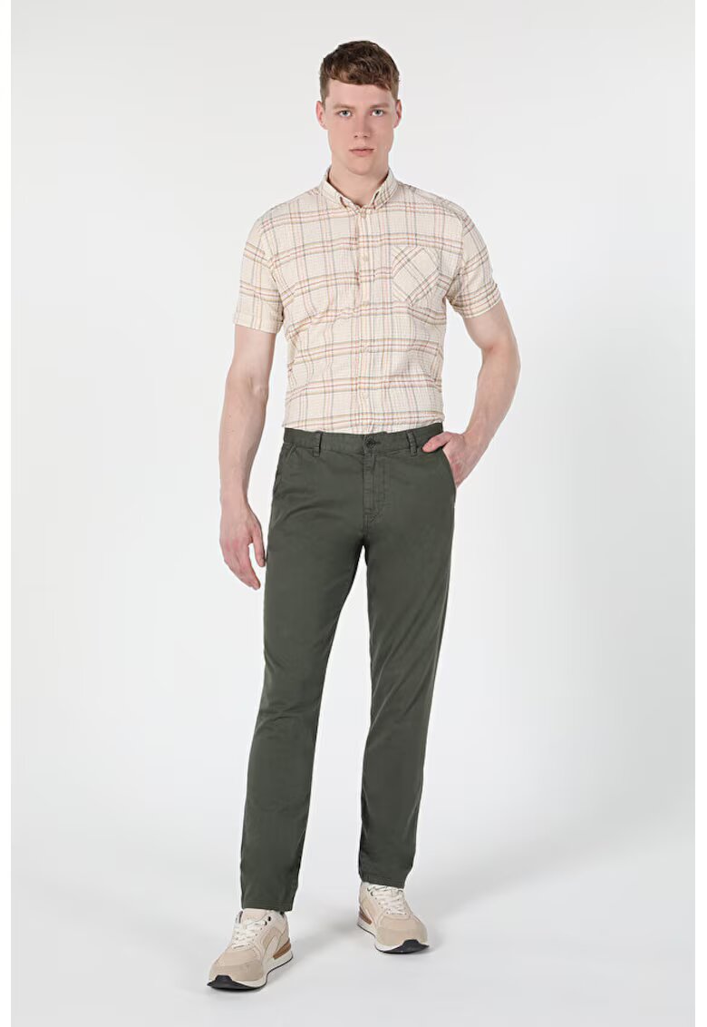 COLINS Pantaloni De Barbati Verde Slim Fit - Verde