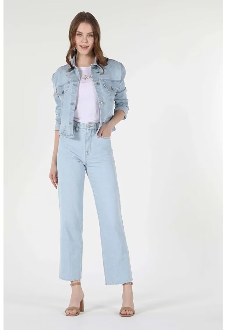 COLINS Pantaloni De Dama Albastru Deschis Regular Fit 970 Berry Cl1059298