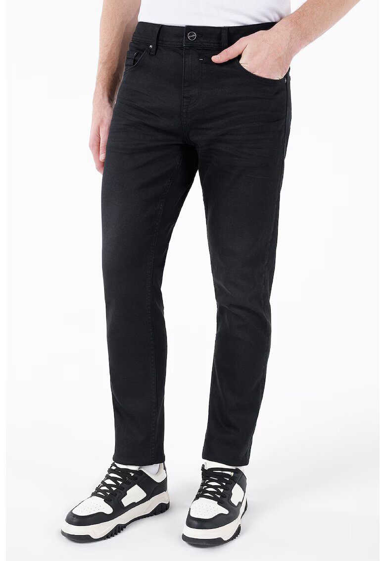 COLINS Pantaloni din amestec de bumbac cu croiala dreapta - Negru