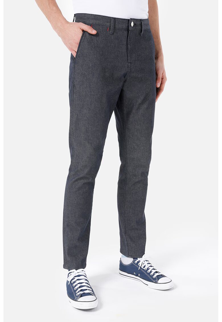 COLINS Pantaloni regular fit cu buzunare laterale - Gri inchis melange