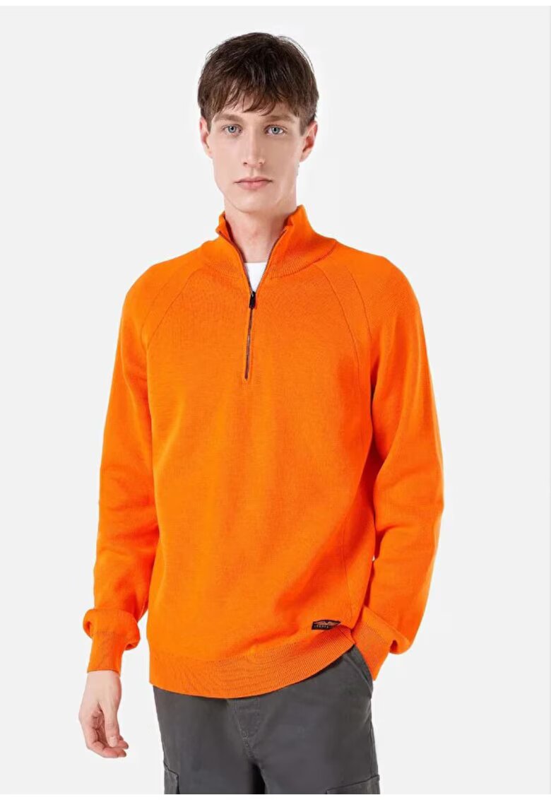COLINS Pulover De Barbati Portocaliu Regular Fit 8684112033815