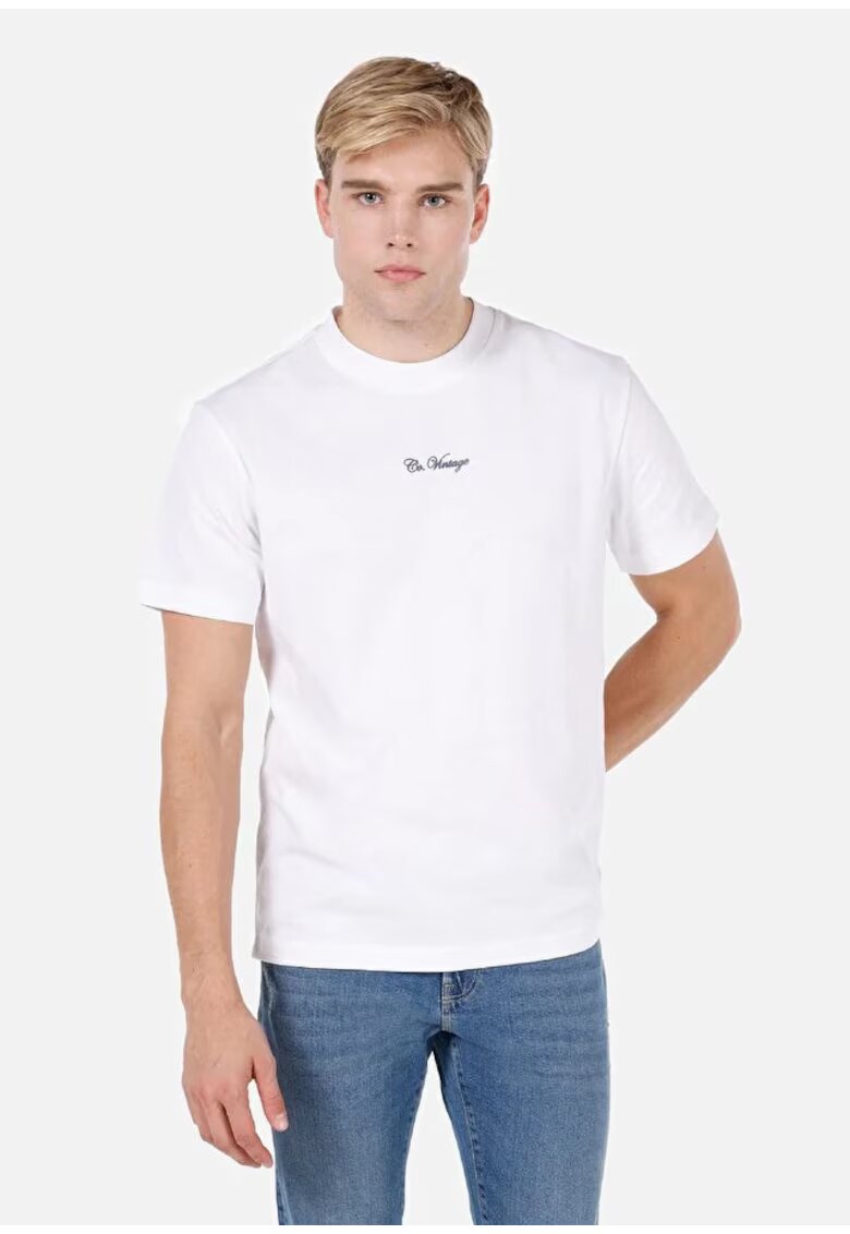COLINS Tricou Cu Maneca Scurta De Barbati Alb Comfort Fit Cl1072379 8684112537764 - Alb
