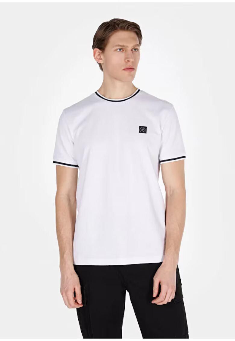 COLINS Tricou Cu Maneca Scurta De Barbati Alb Regular Fit Cl1073359 8684112617596
