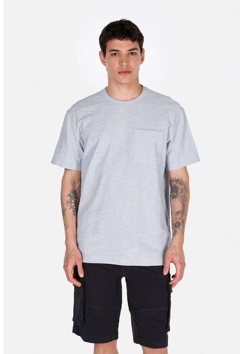COLINS Tricou uni cu buzunar pe piept