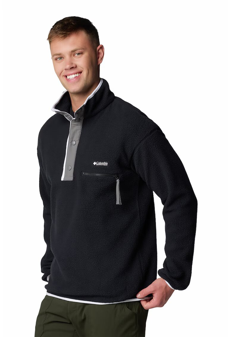 Columbia Bluza cu fenta cu capse pentru trekking Helvetia II - Negru/Gri