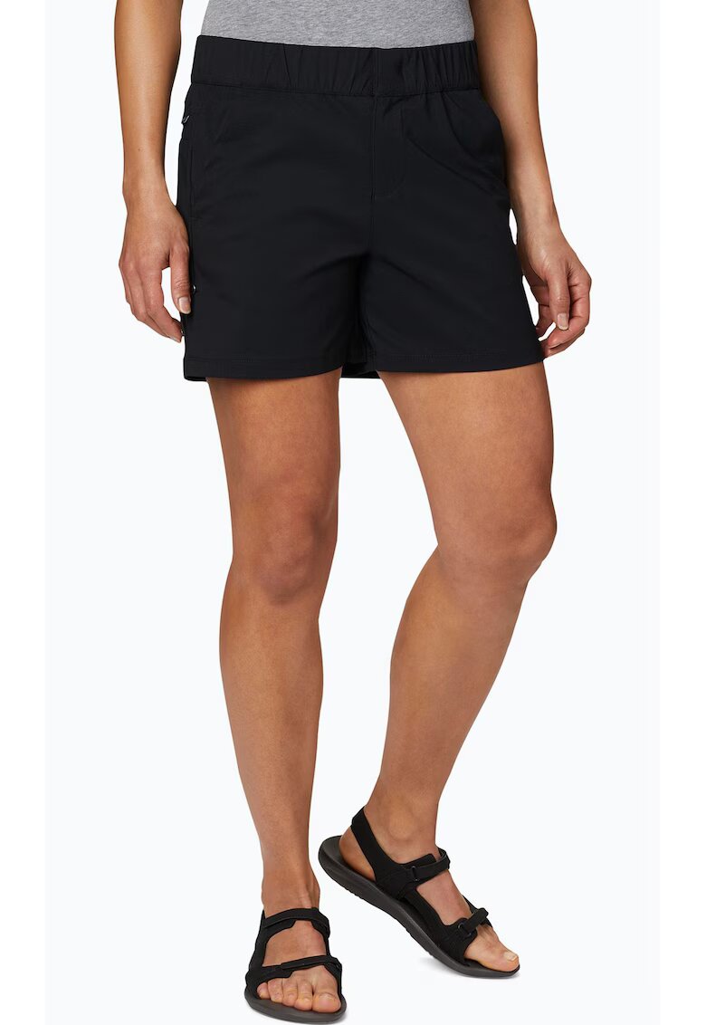 Columbia Pantaloni scurti de trekking pentru femei - Saturday Trail - Nylon - Elastan - Negru - Negru