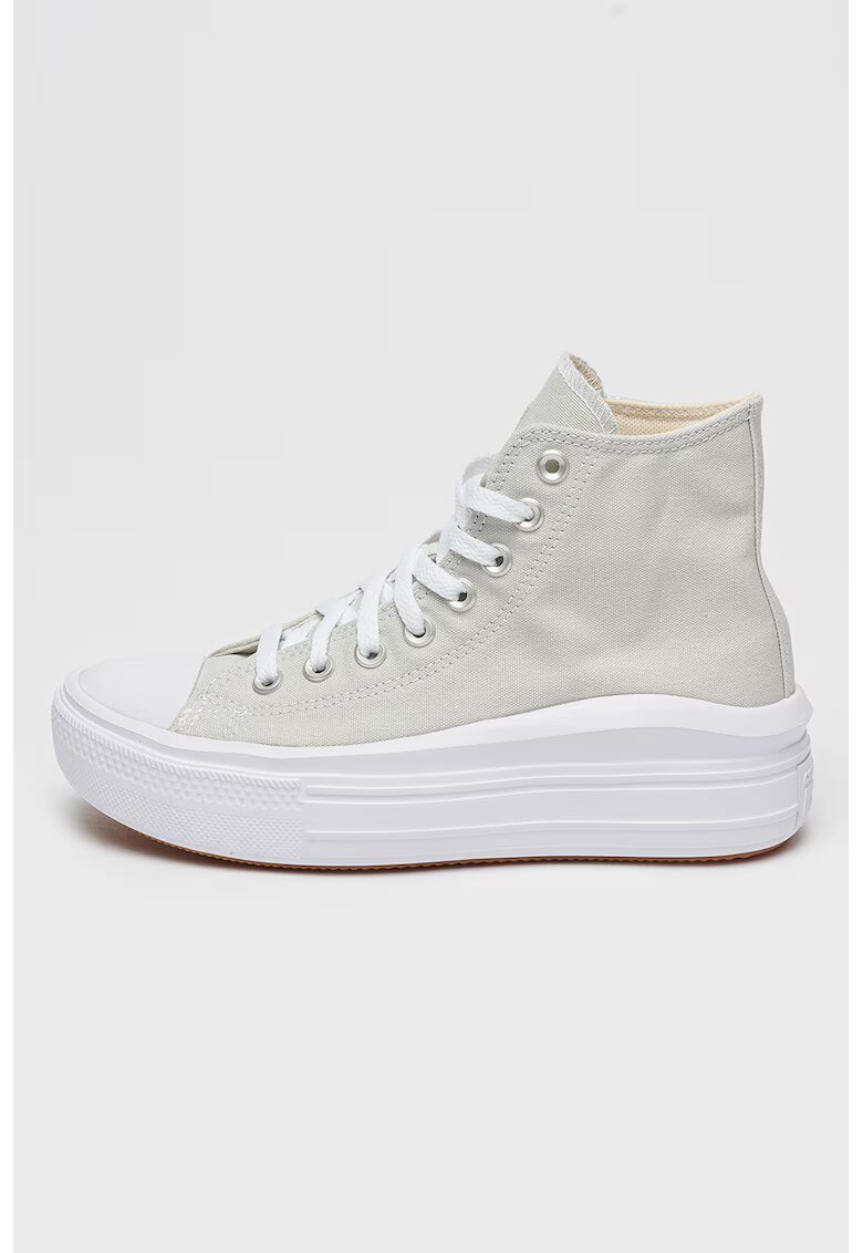 Converse Tenisi cu platforma Chuck Taylor All Star Move - Gri deschis
