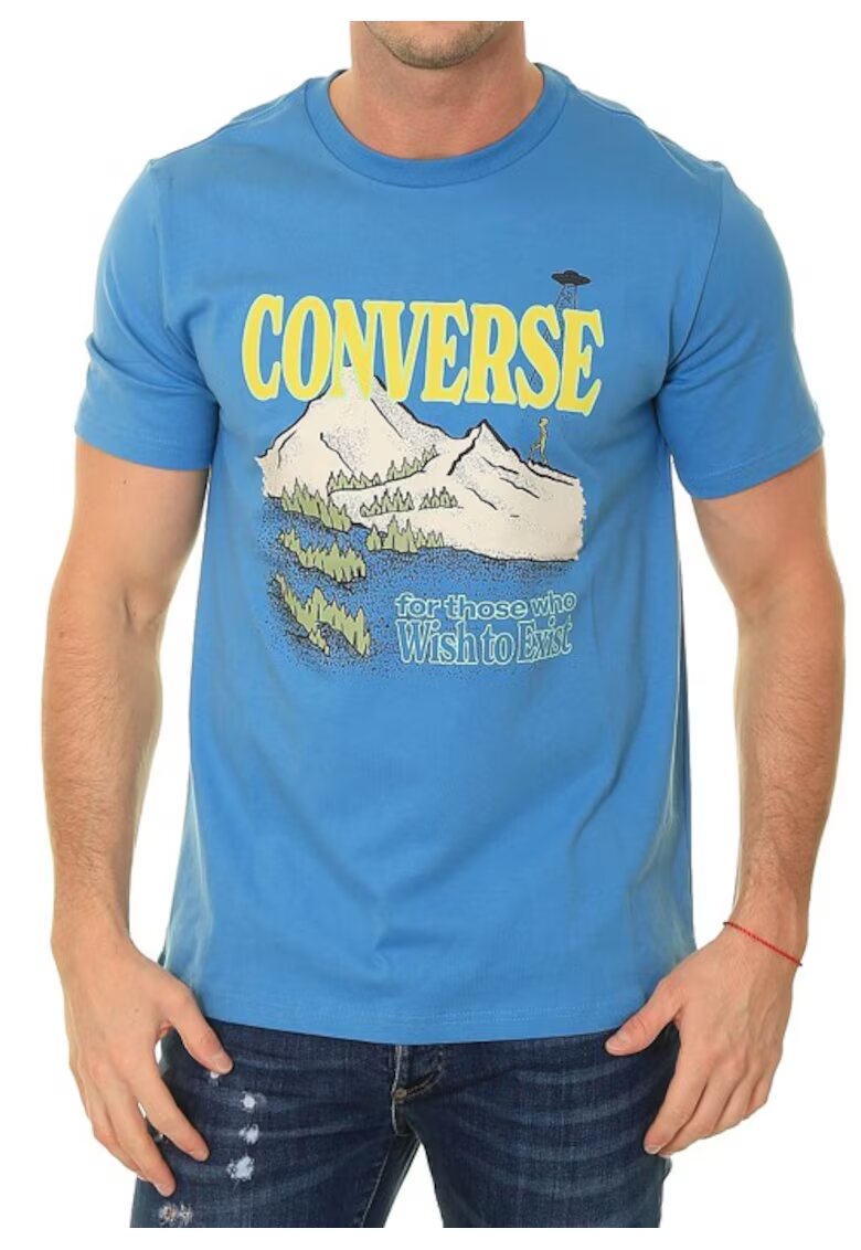 Converse Tricou barbati Bumbac - Albastru2