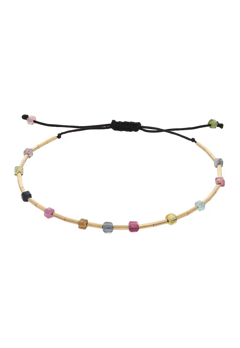 CORINA MARDARI Bratara filata cu aur de 14K/20 si turmalin - Auriu/Multicolor