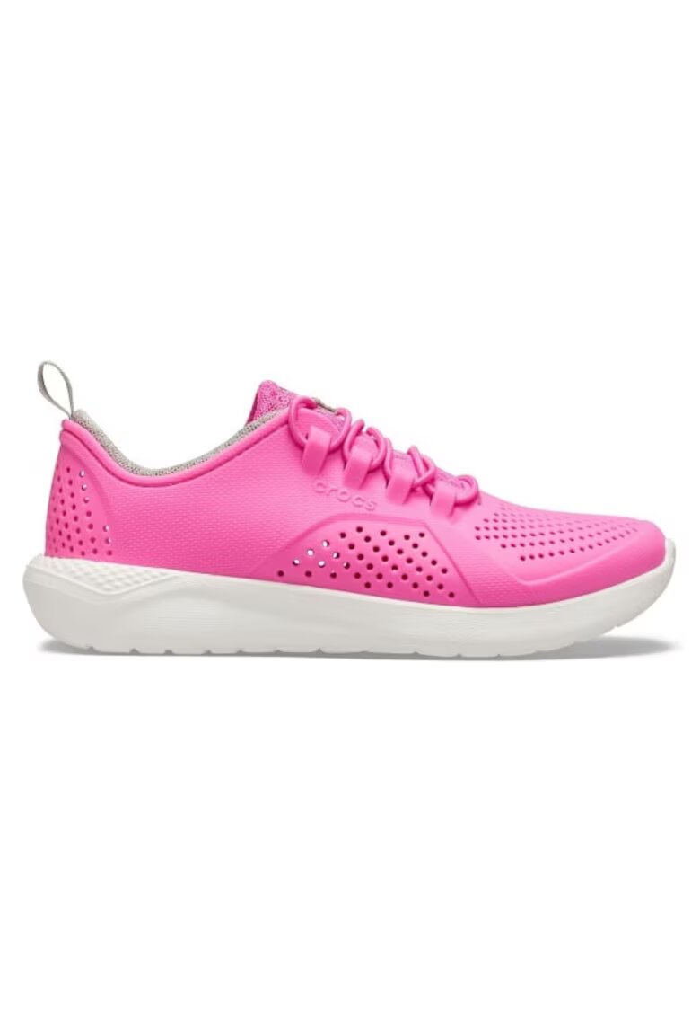 Crocs Pantofi Kids' LiteRide Pacer - US Roz - Electric Pink/White - Roz