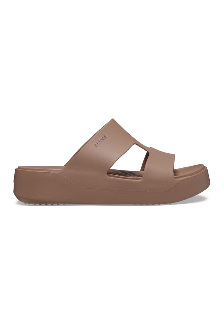 Crocs Papuci cu platforma cu logo - Maro deschis