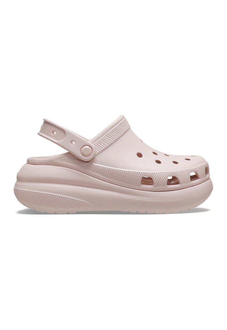 Crocs Saboti slingback cu talpa wedge Crush - Roz pal