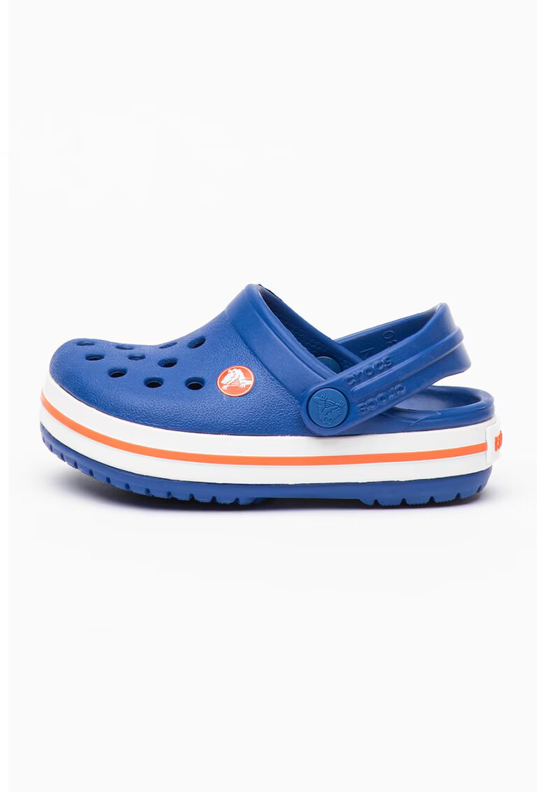 Crocs Saboti slingback relaxed fit Crocband - Alb/Portocaliu/Albastru inchis