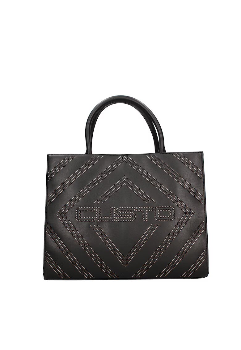 Custo Barcelona Geanta tote cu logo Silvana Nova - Negru