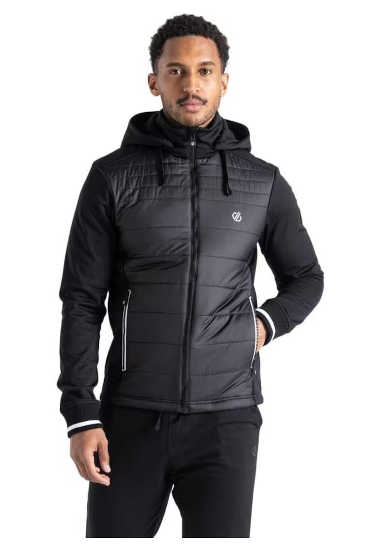 Dare2b Jacheta matlasata cu gluga si buzunare - Negru