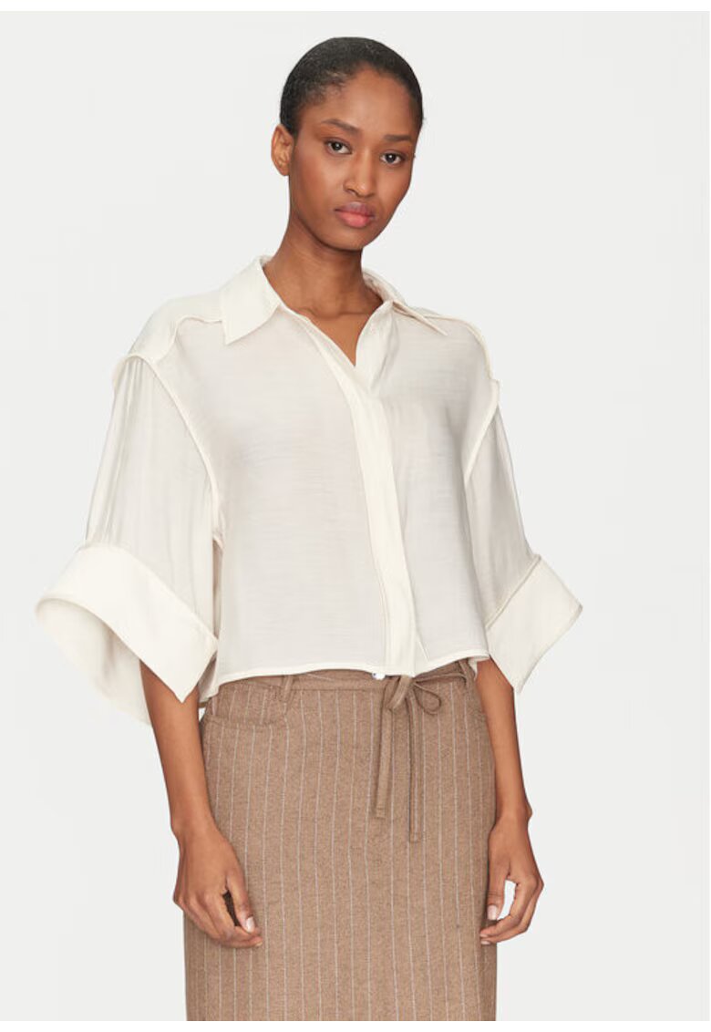 Day Birger Camasa dama - 305138507 - Viscoza/Poliester - Bej - Bej
