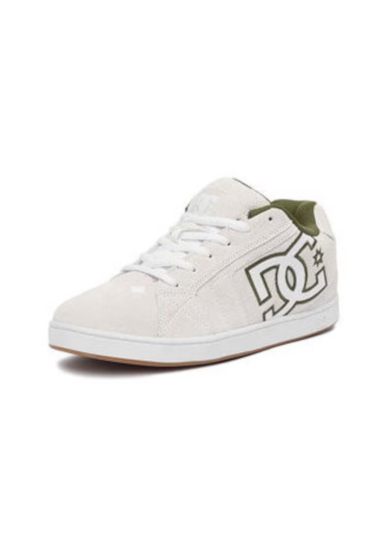 DC Shoes Tenisi barbati EO-NET - piele naturala - bej - sireturi 5 - fara model