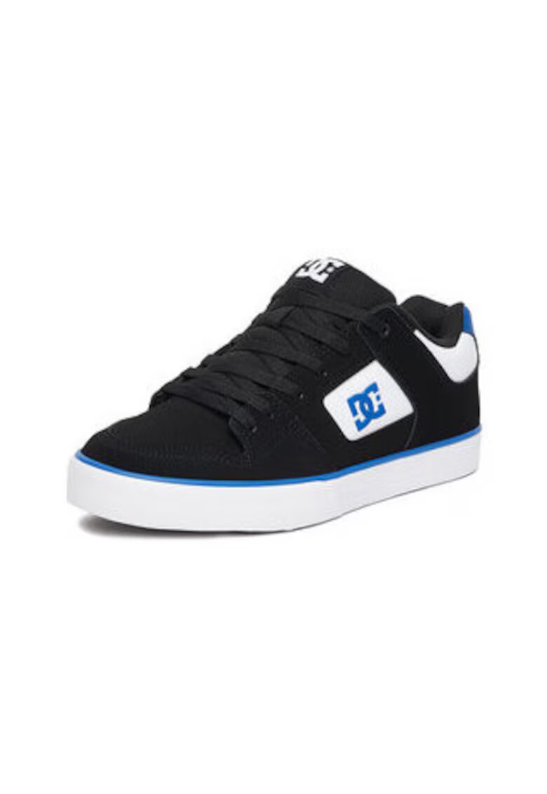 DC Shoes Tenisi barbati EO-PURE - negru - piele naturala - sireturi -