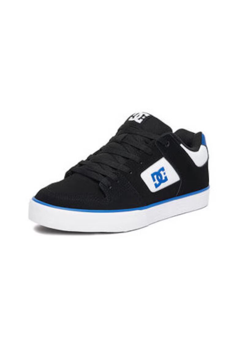 DC Shoes Tenisi barbati EO-PURE - piele naturala - negru - sireturi