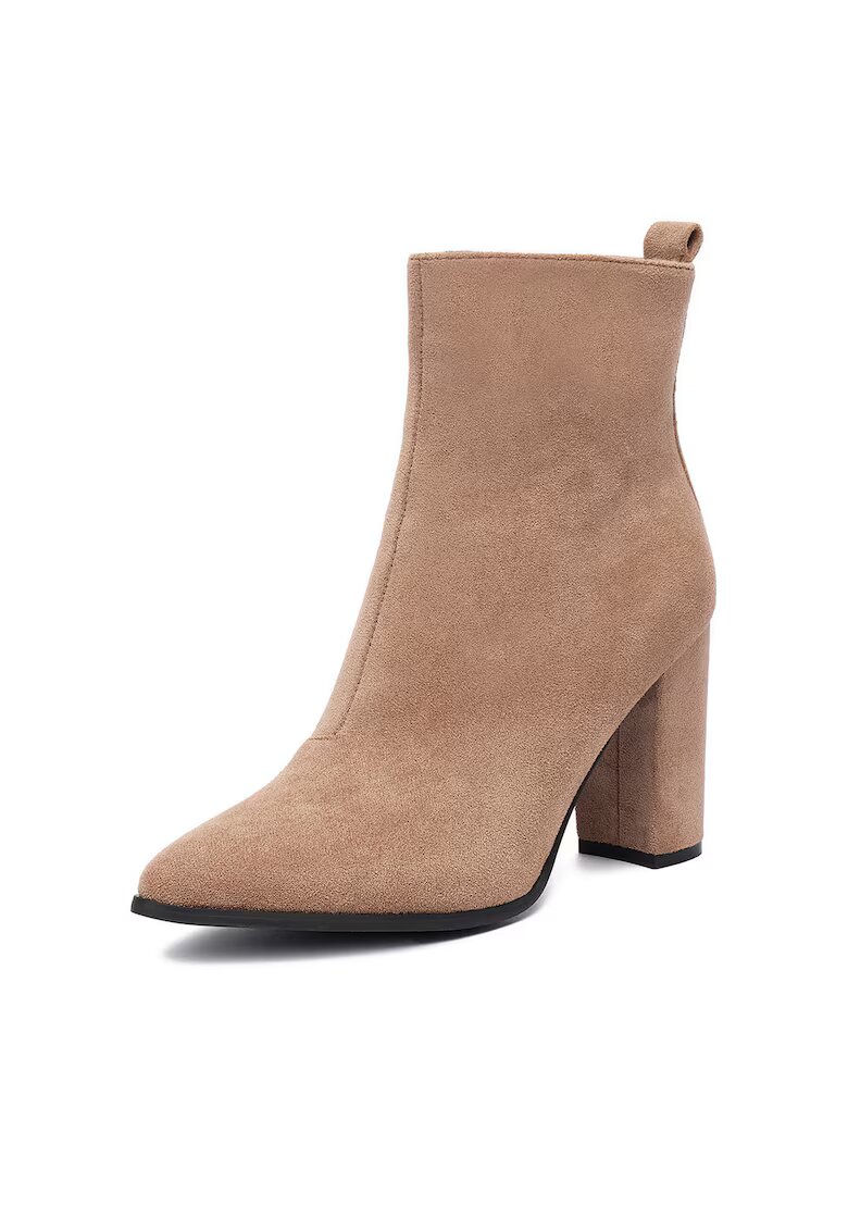 DeeZee Botine dama E-5133-6 - Textil - Bej