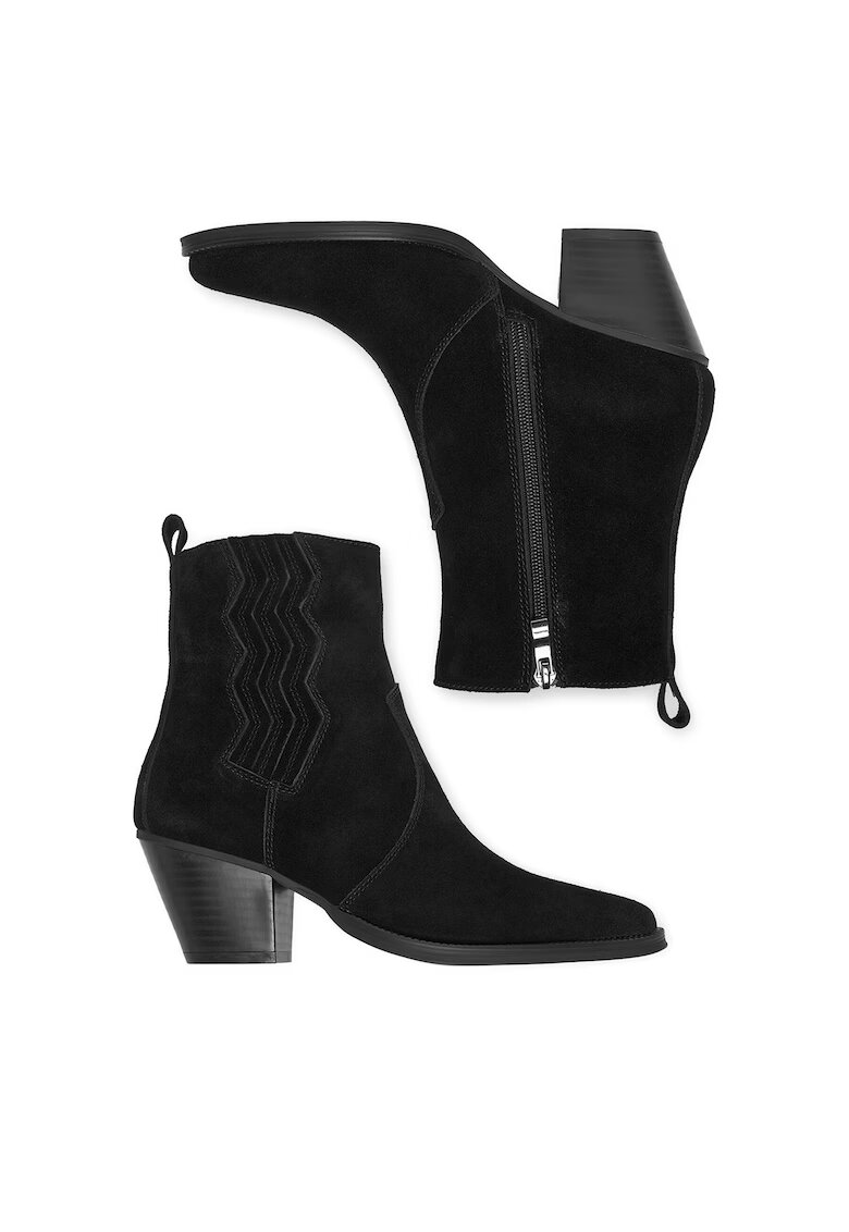 DeeZee Botine dama HX24026-1 - Textil - Negru -