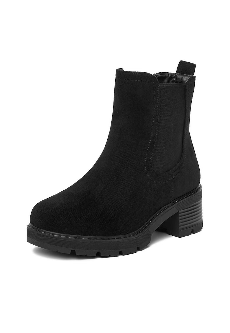DeeZee Botine dama V2222-1 - Textil - Negru