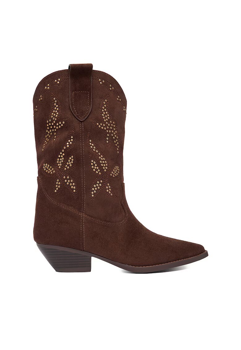 DeeZee Cizme cowboy dama CEO-R25AW09079 - maro - sintetic
