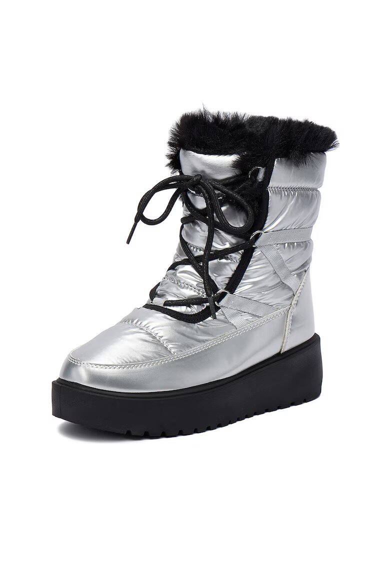 DeeZee Cizme dama argintiu - textil -