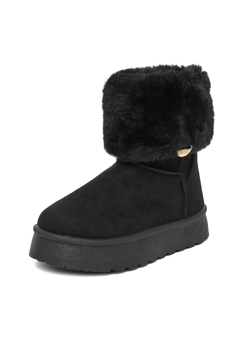 DeeZee Cizme iarna fete - textil - negre