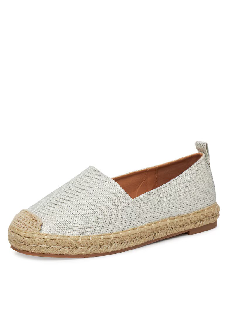 DeeZee Espadrile dama - textil - Alb/Bej