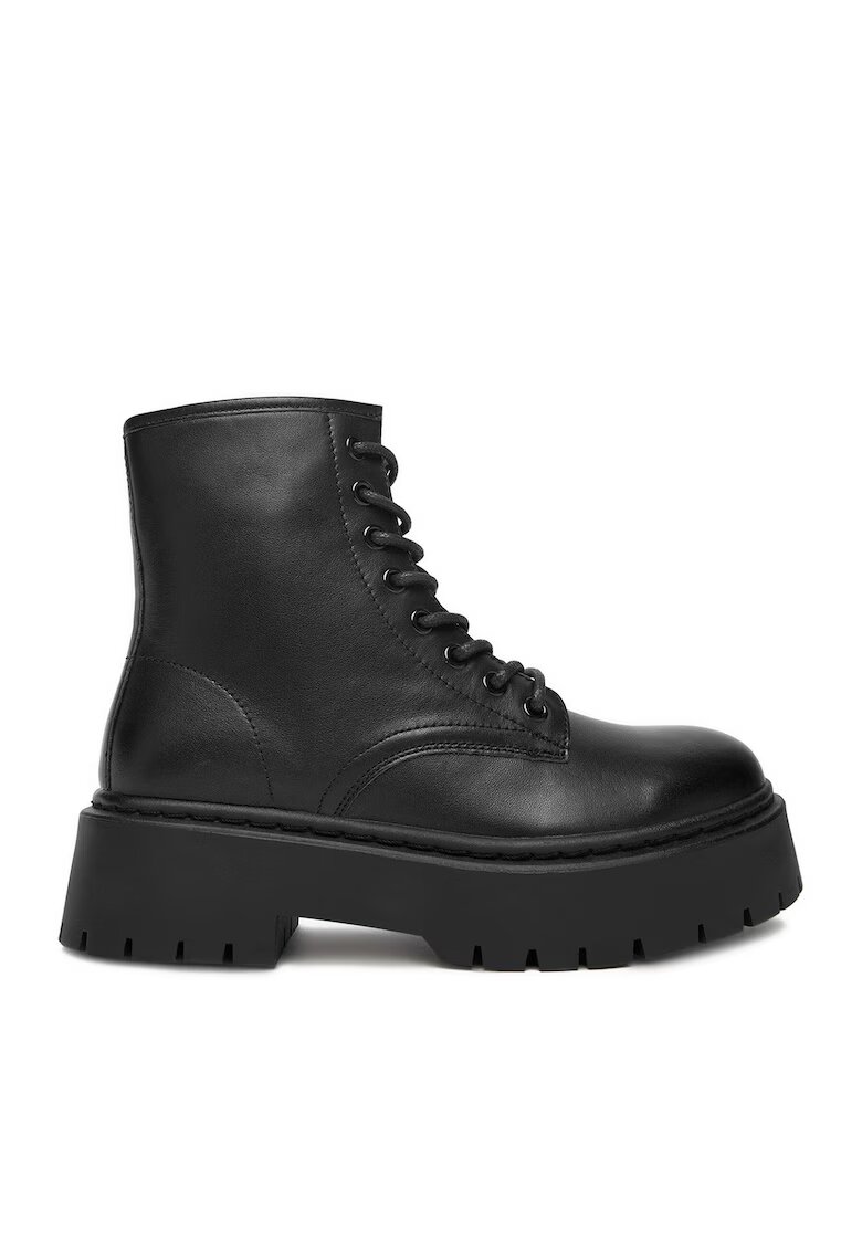 DeeZee Ghete dama 13123-5 - piele naturala - negru