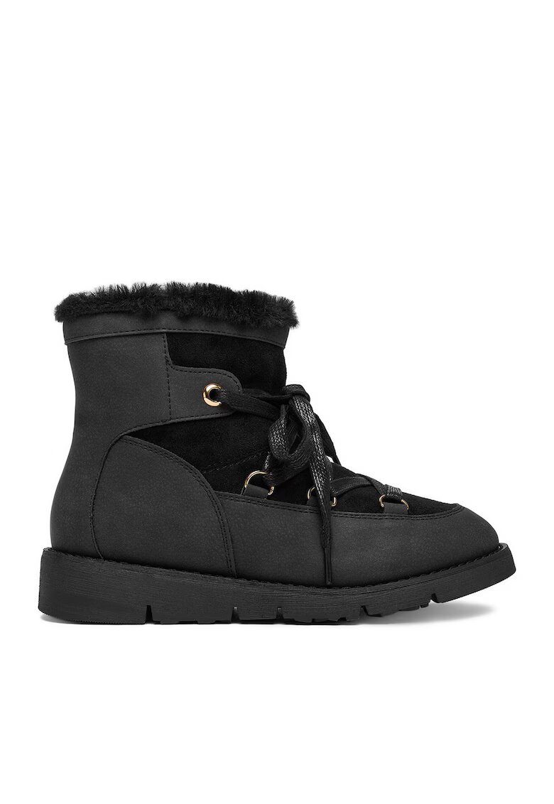DeeZee Ghete de zapada - negru - material PU