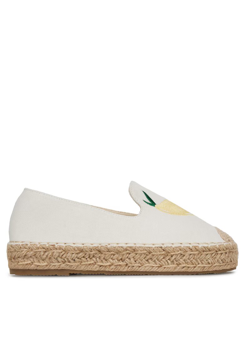 DeeZee Mocasini dama - espadrile - alb - tesatura