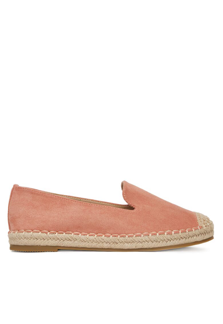 DeeZee Mocasini dama - espadrile portocalii - tesatura