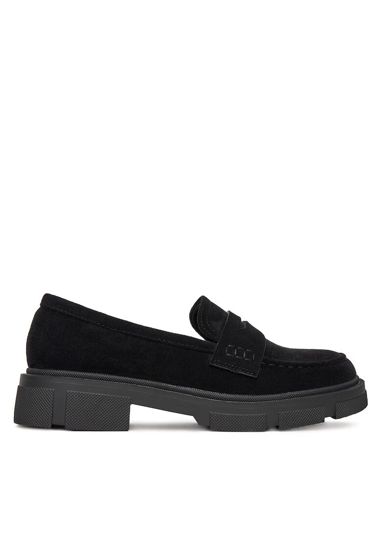 DeeZee Mocasini dama negru tesatura