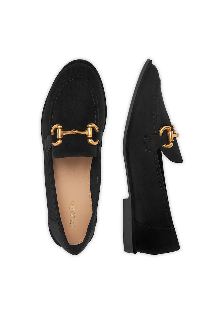 DeeZee Mocasini dama negru - tesatura - 1-141-1