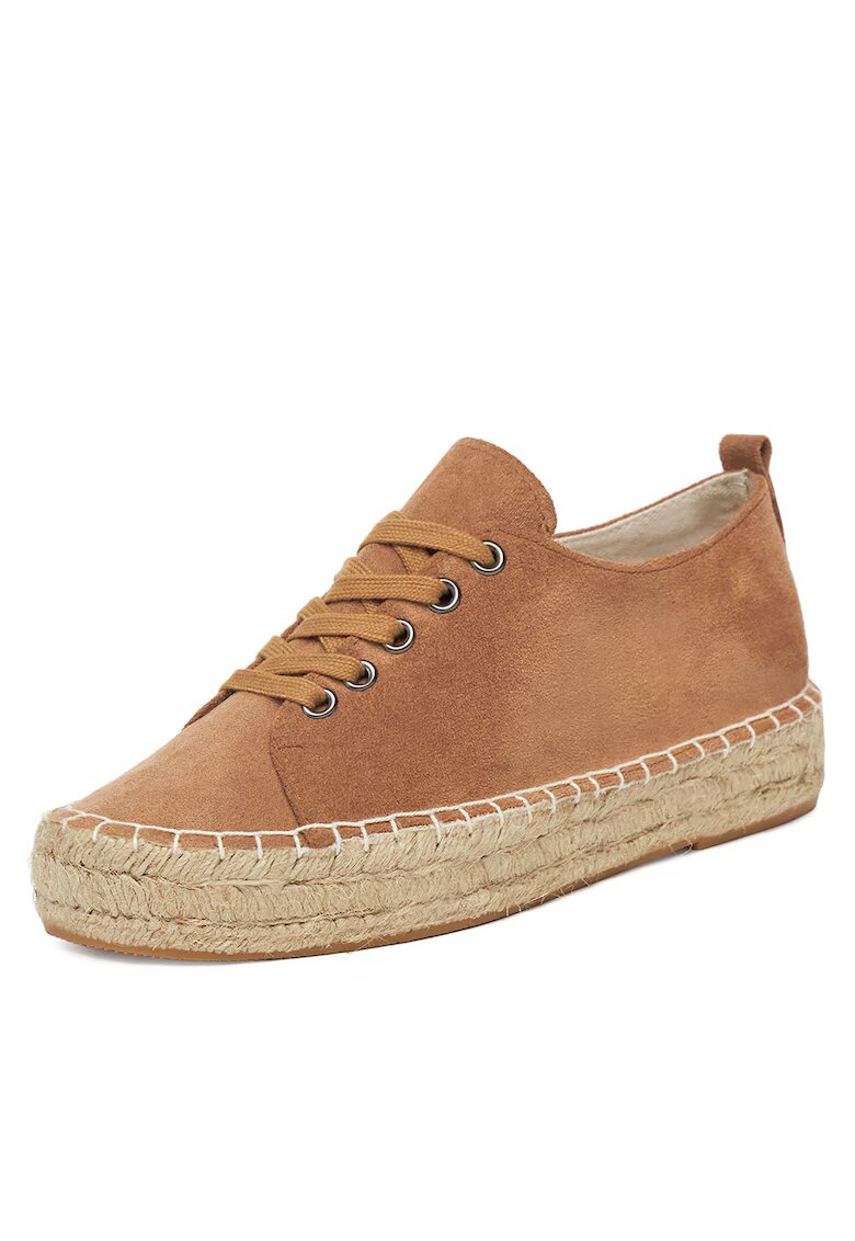 DeeZee Pantofi dama espadrile - maro - tesatura