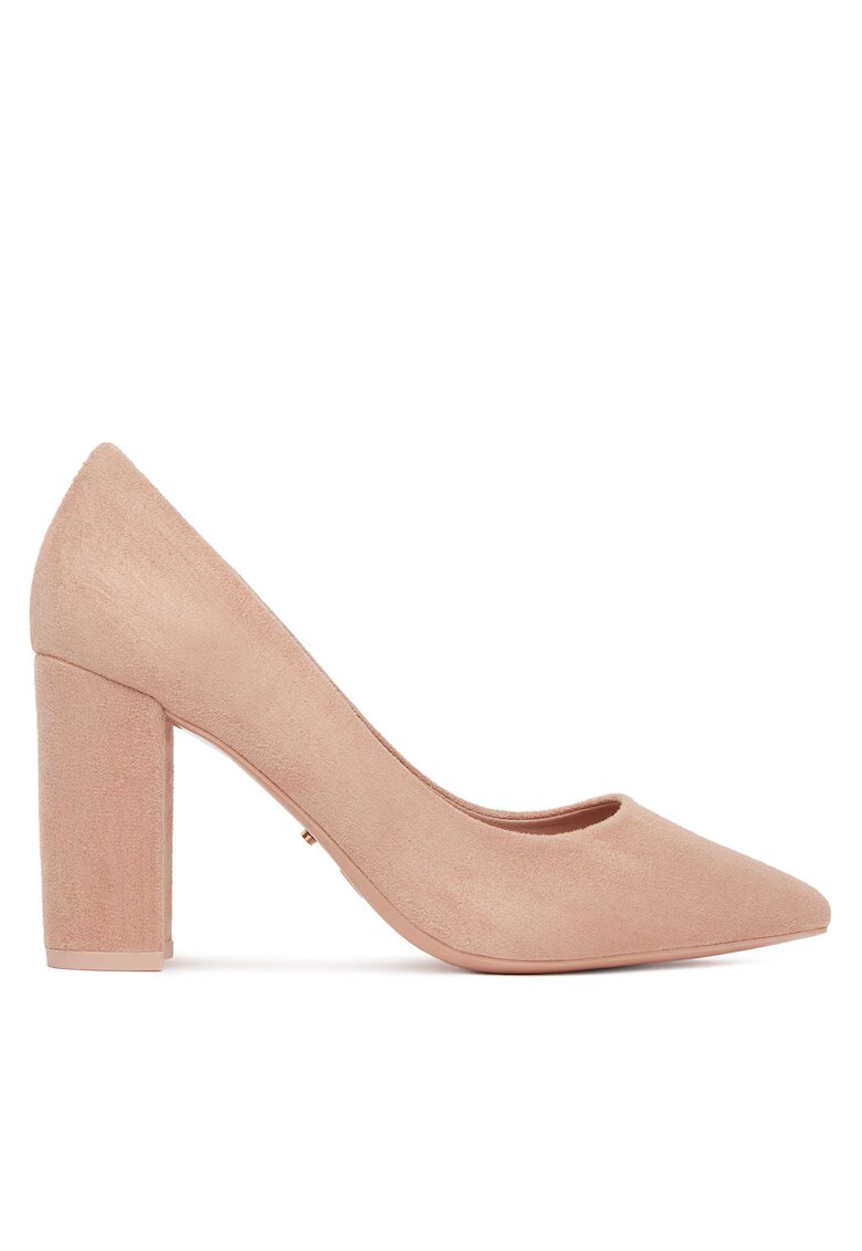 DeeZee Pantofi dama - model DZ0010 - roz - tesatura - cu toc