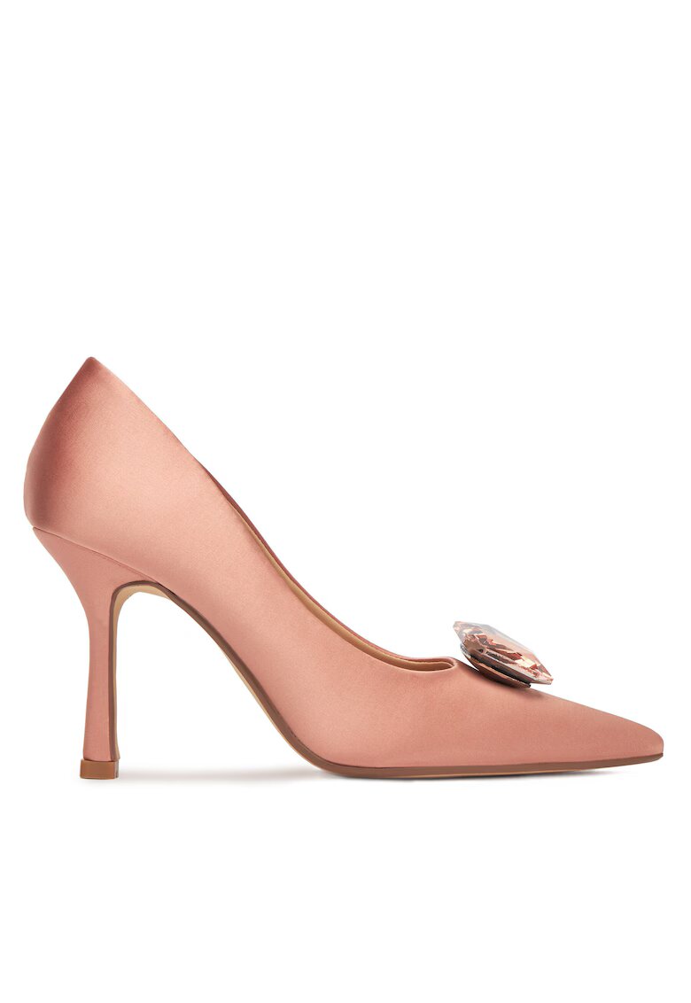 DeeZee Pantofi dama - tocuri - roz - tesatura