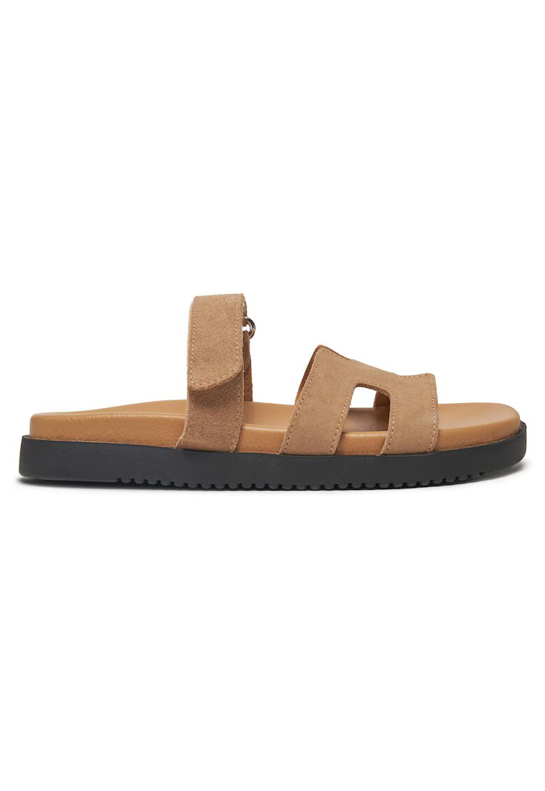 DeeZee Papuci dama - bej - piele naturala -