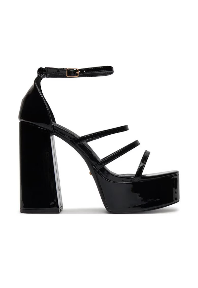 DeeZee Sandale cu toc dama - F8914-34 - Negru