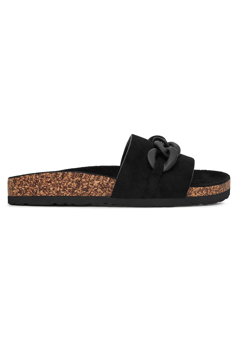 DeeZee Slapi dama - material textil - negru - 38 EU - 38 EU -
