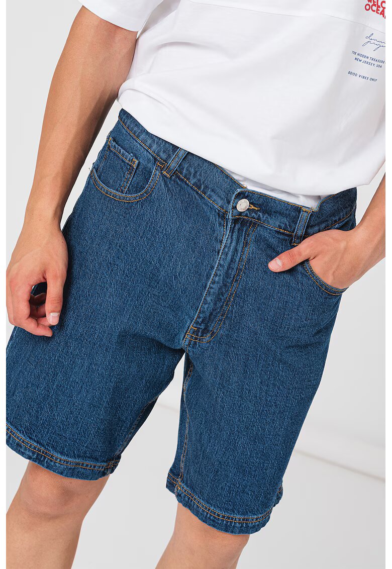 Denim Project Bermude relaxed fit de denim - Albastru inchis