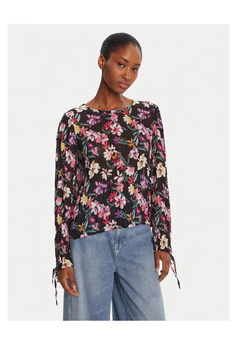 Desigual Bluza dama - Flori 25WWBW03 - negru