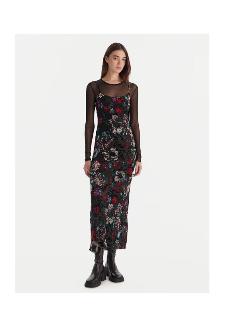Desigual Rochie casual dama negru - din material confortabil