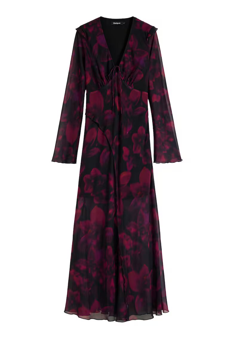 Desigual Rochie de cocktail - bordeaux - 100% poliester