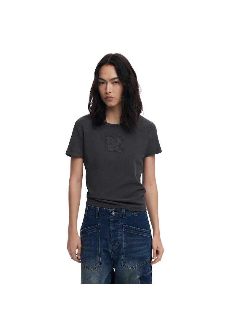 Desigual Tricou Praga 53651 - Negru