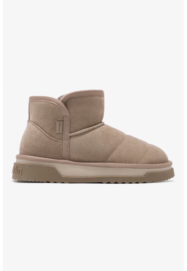 DFranklin Ghete slip-on din piele intoarsa Atlas - Maro taupe