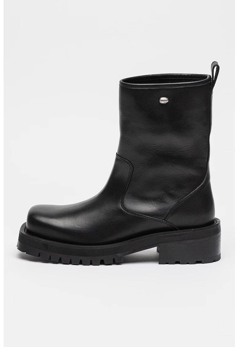 Diesel Bocanci din piele Texan - Negru